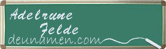 Adelrune Felde Visitenkarte